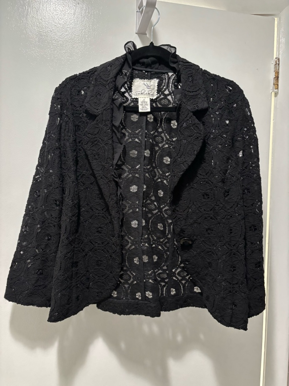 Anthropologie Tabitha
Women's Black Laced
Posy Blazer